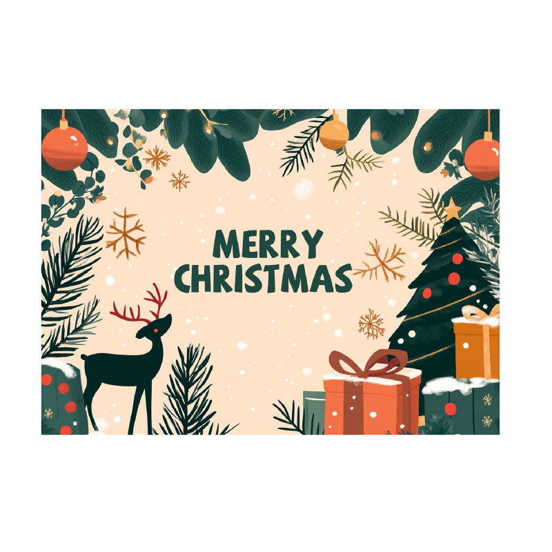 Merry Christmas Gift Decorative Greeting Card