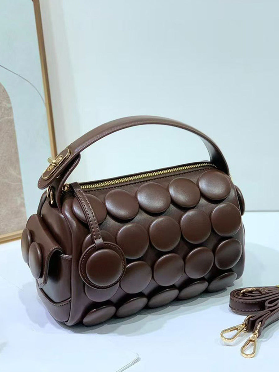 Rhea Button Cylinder Bag