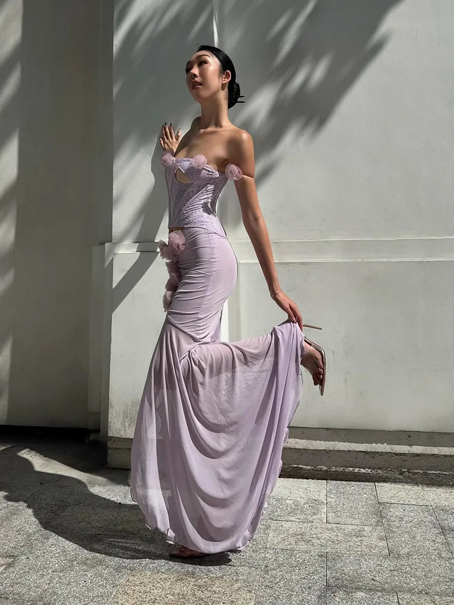 Mariana Maxi Dress In Purple
