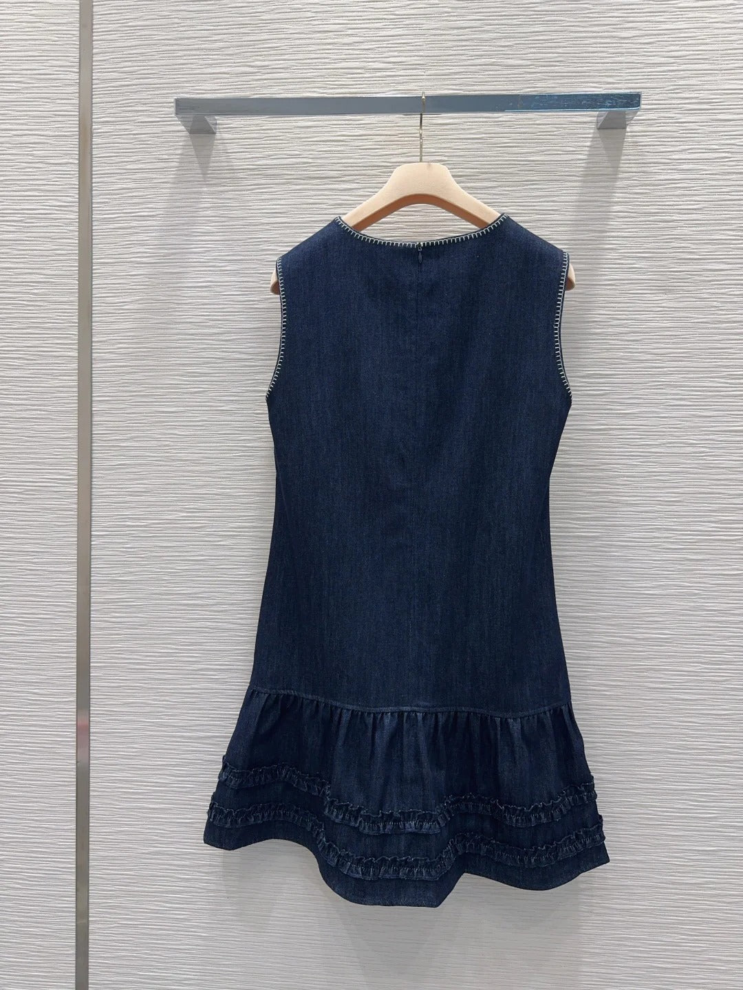 Miumiu 2026 Vest Dress Blue Cotton