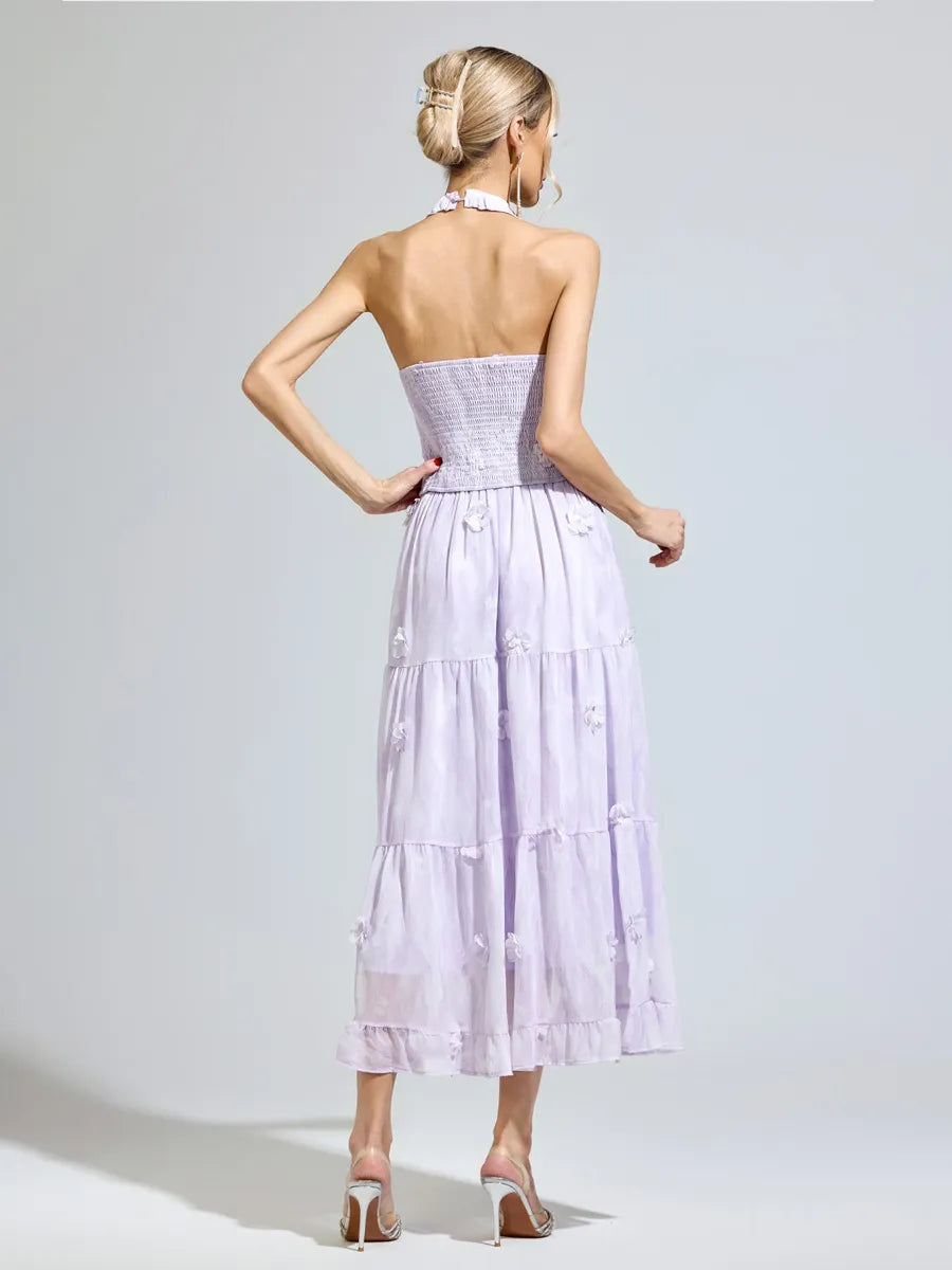 Talia Purple Lace Two-Piece Set