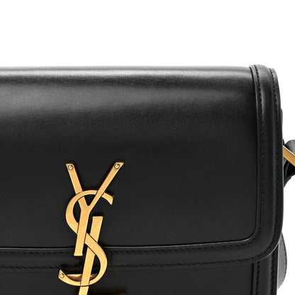 Smooth Calfskin Small Solferino Satchel Black
