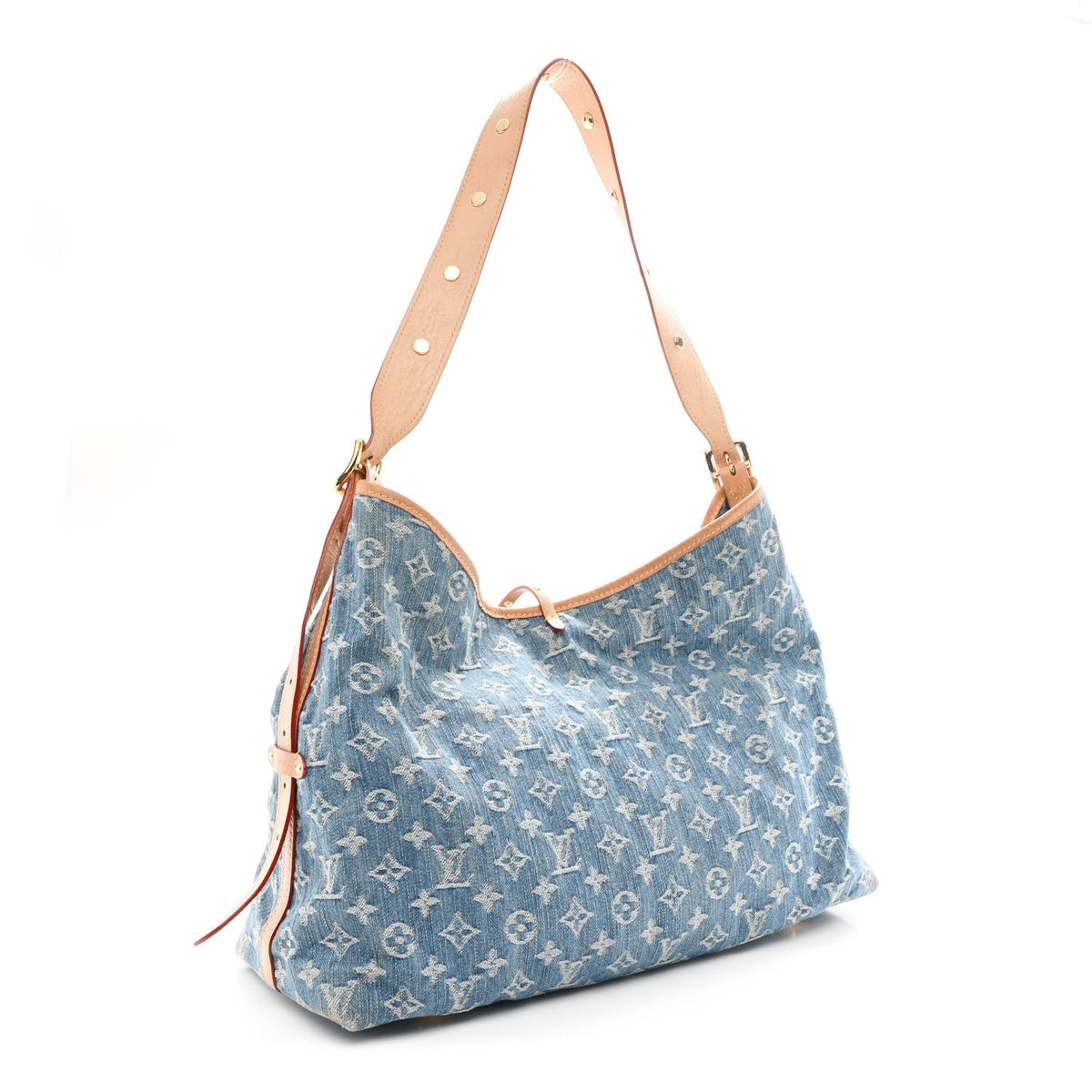 Monogram Denim CarryAll MM Blue