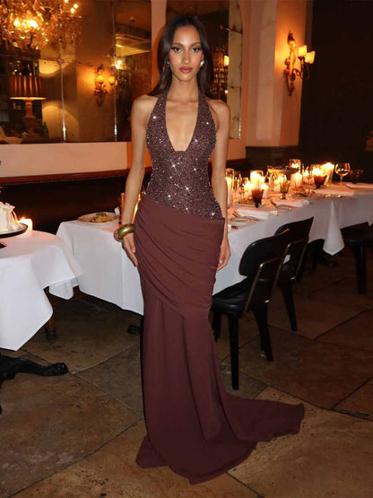 Xandra U-neck Maxi Dress