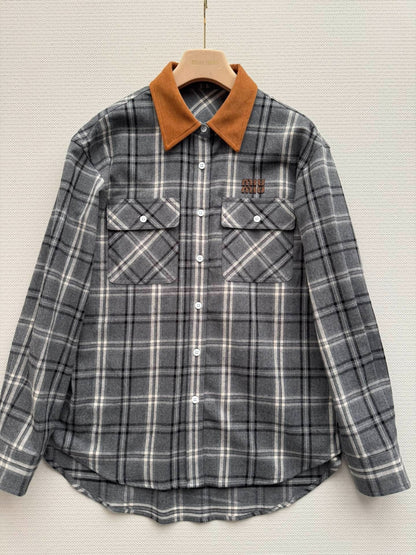 MIUMIU PLAID SHIRT STYLE 730