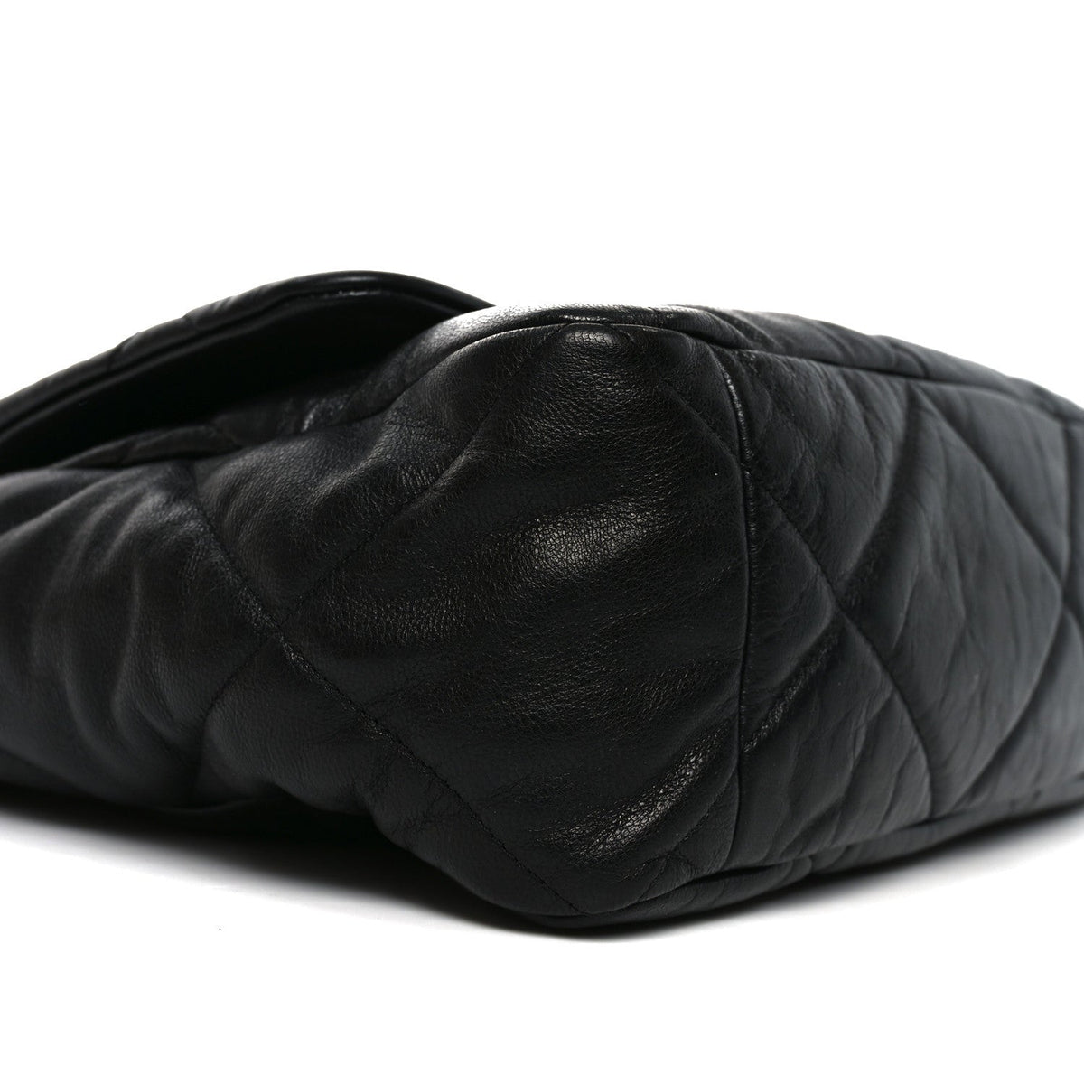 Goatskin Quilted Maxi Chanel 19 Flap Black