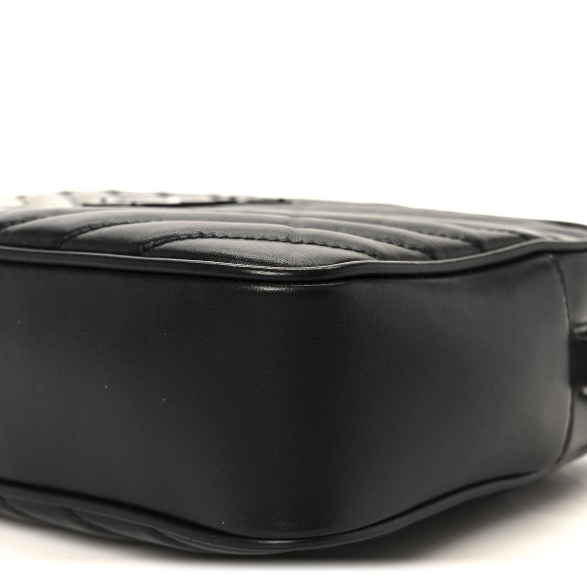 Calfskin Matelasse Monogram Monochrome Lou Camera Bag Black