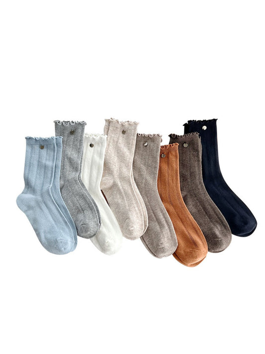Rufia - Disc Decor Women's Mid-Calf Capsule Socks