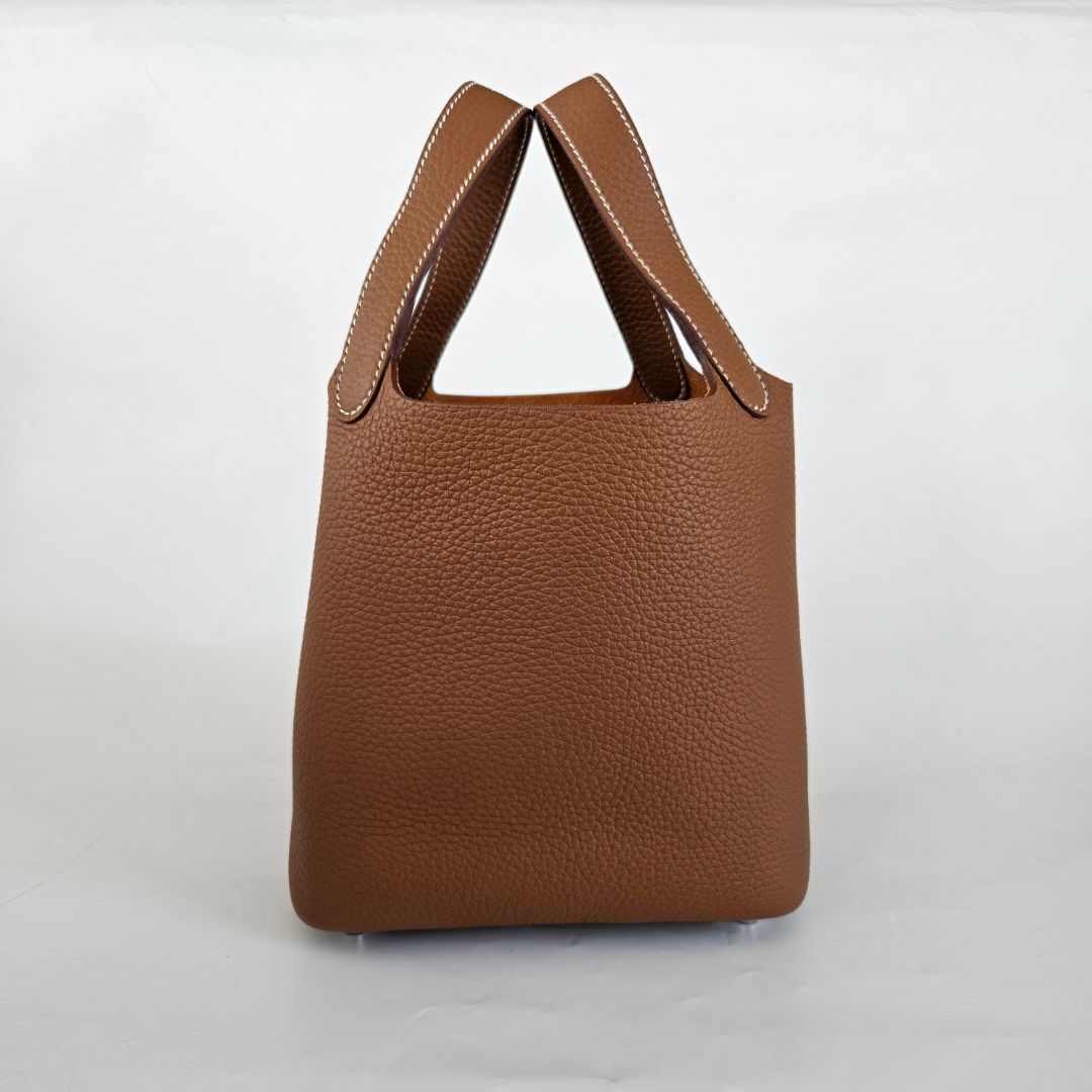Hermès 18 Picotin Clemence Gold Bag