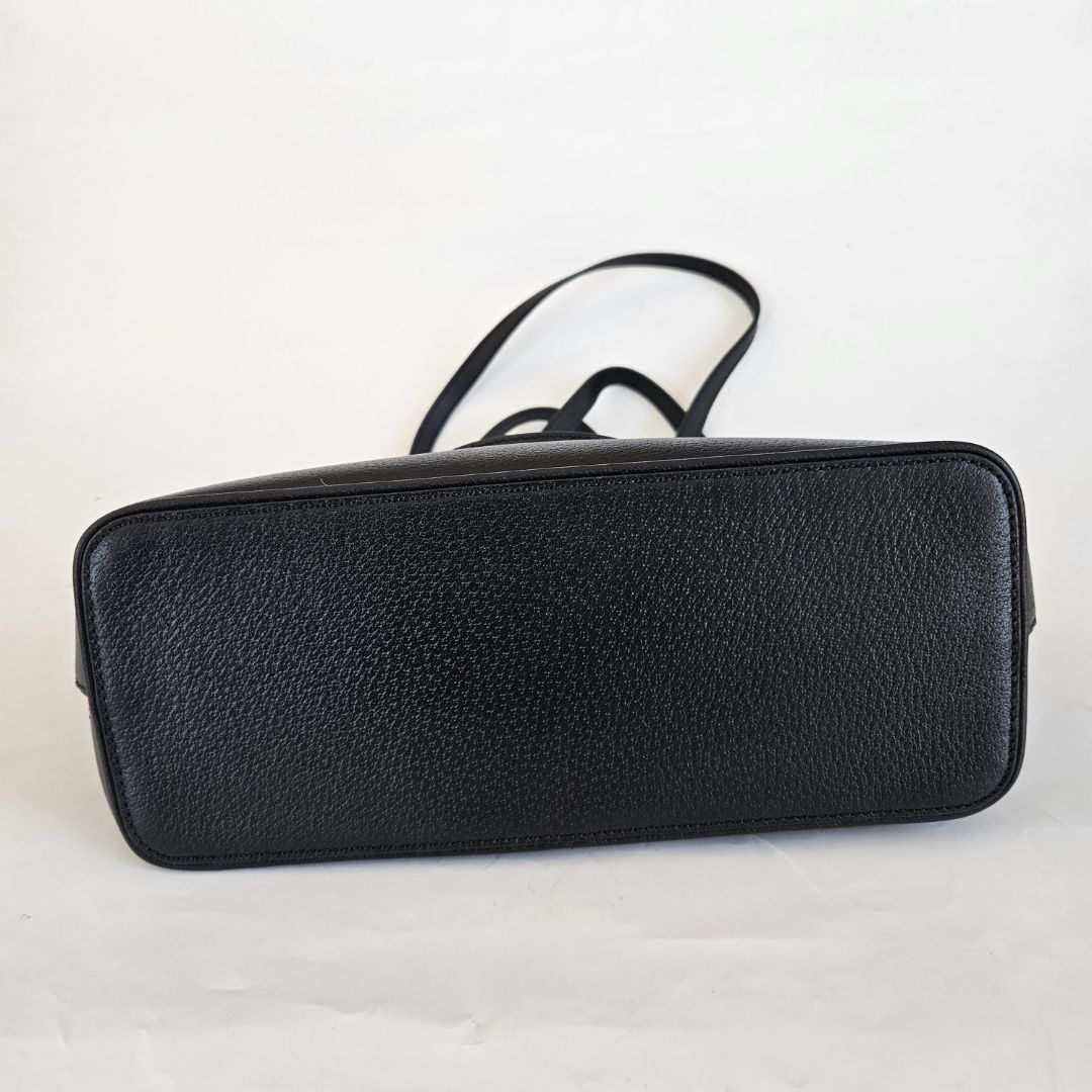 Gucci Black Leather Tote Small Bag