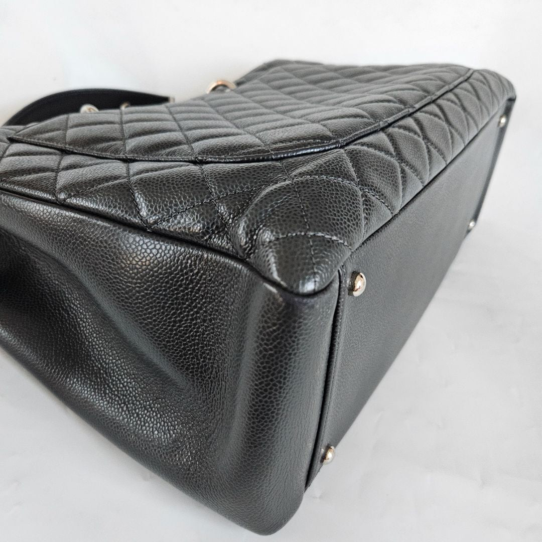 Chanel Black Quilted Caviar Grand Shopping Tote (GST) XL