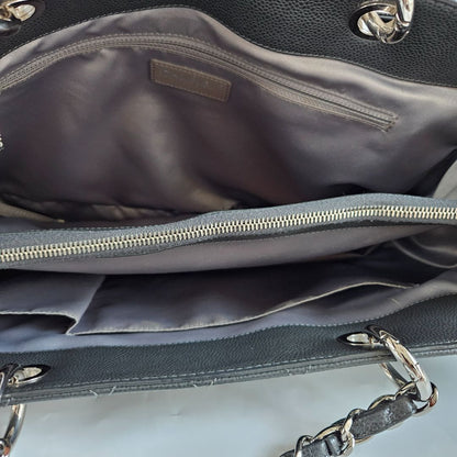 Chanel Black Quilted Caviar Grand Shopping Tote (GST) XL
