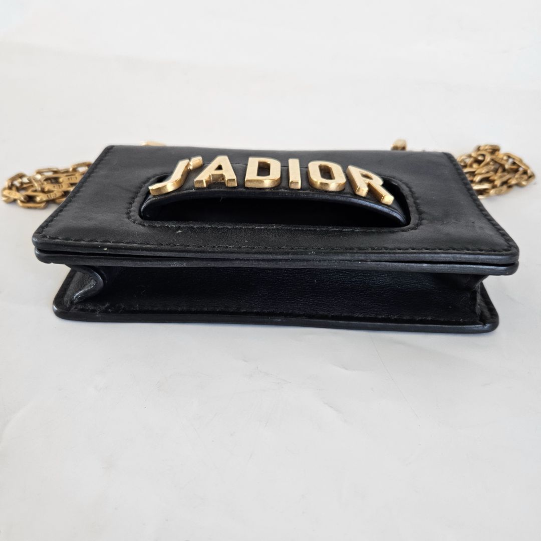 Dior Black Leather J'adior Mini crossbody bag