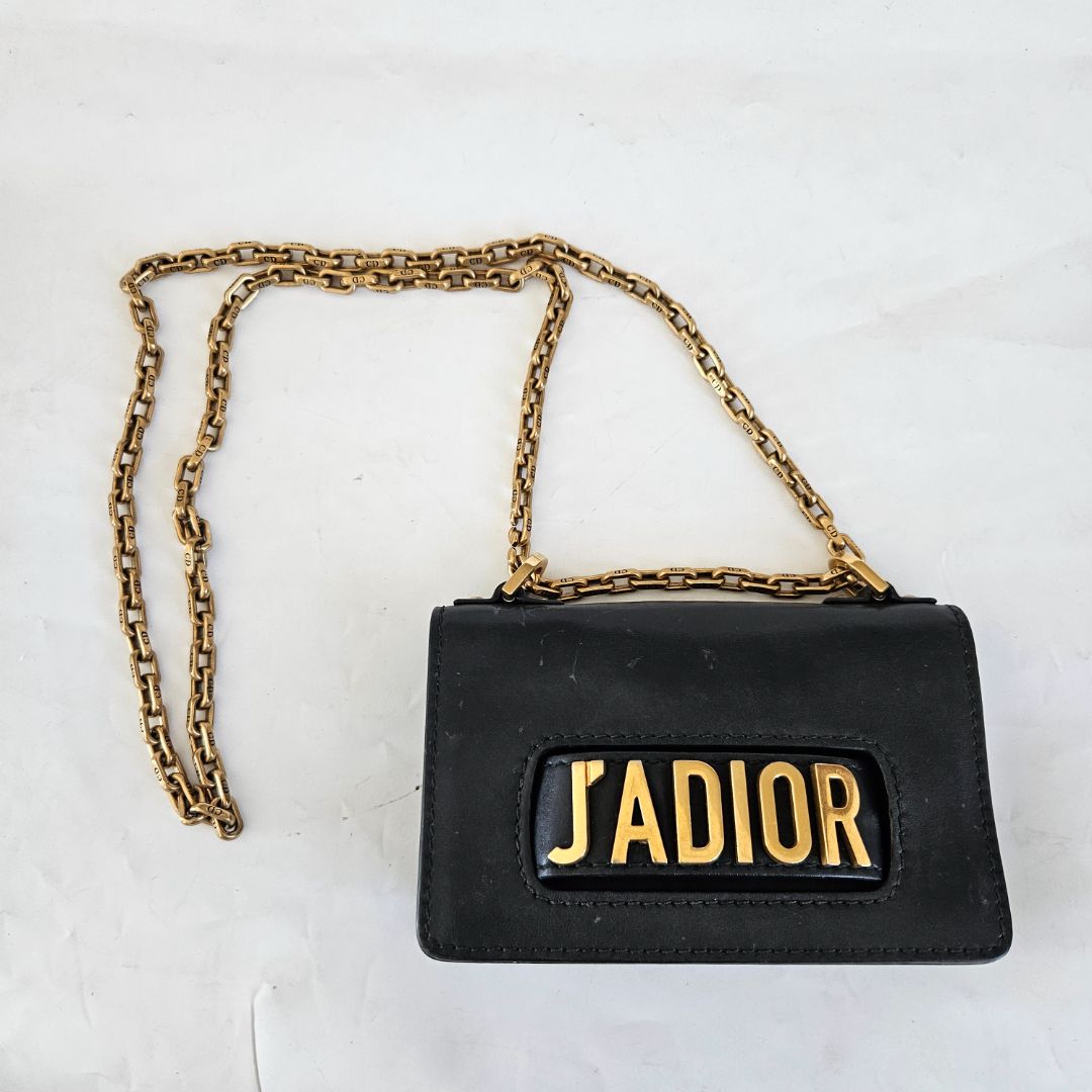 Dior Black Leather J'adior Mini crossbody bag