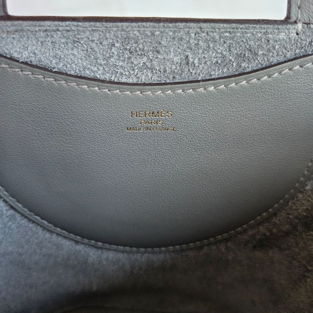 Hermès In The Loop 18 Bag in Clemence Taurillon Gris Meyer