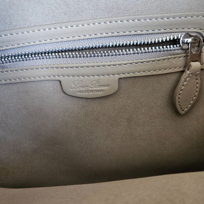 Loro Piana Happy Day Micro Leather And Cashmere And Silk-blend Fleece Tote