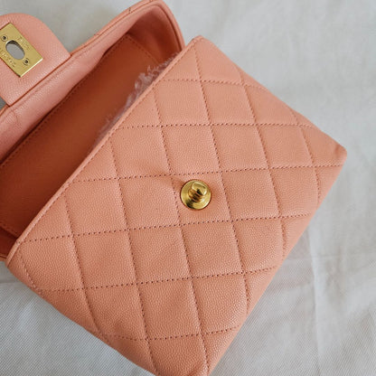 Chanel quilted CC GHW chain shoulder bag 2 way vanity crossbody bag