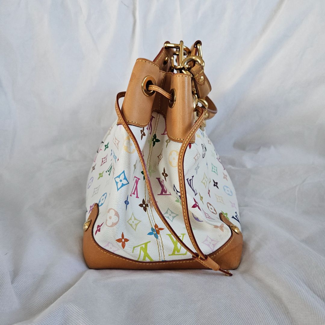 Louis Vuitton White Multicolor Monogram Canvas Ursula Bag