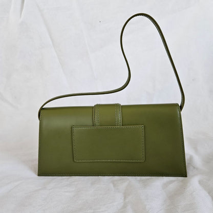 Jacquemus La Bambino long green shoulder bag