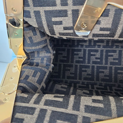 Fendi Blue Fendi First Clutch Bag