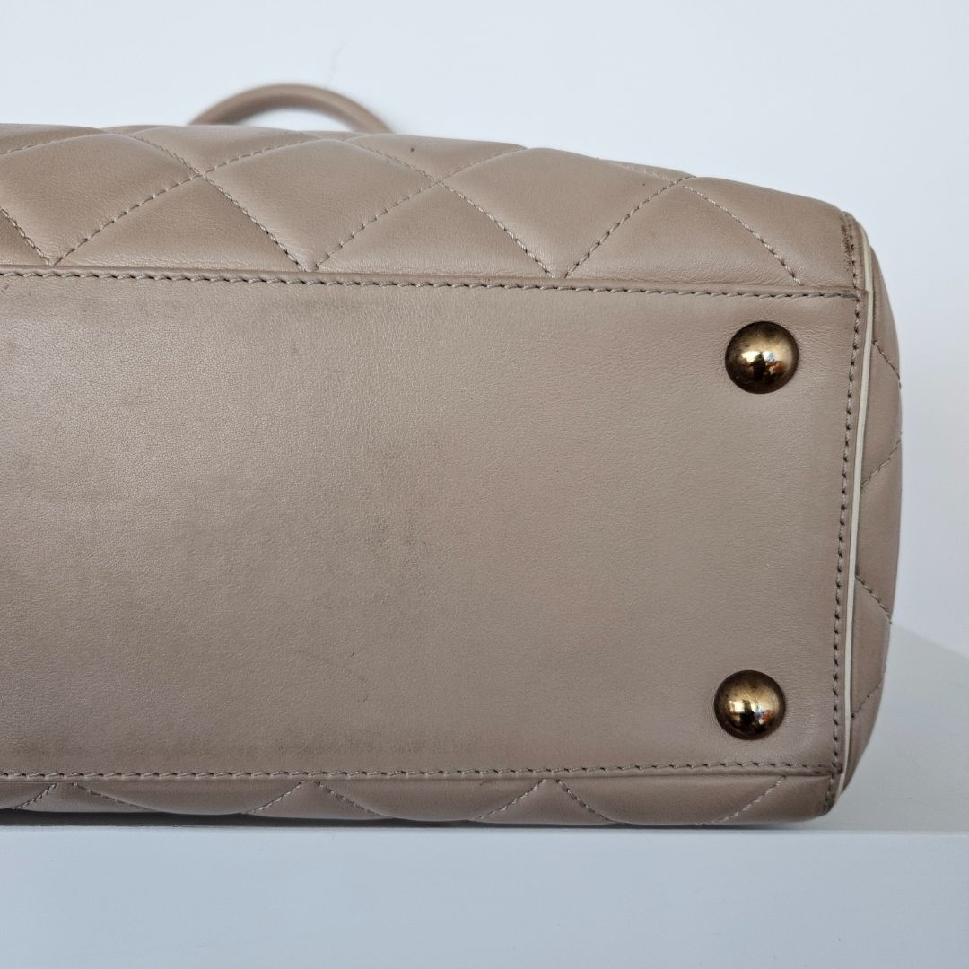 Chanel Lambskin Portobello Tote Beige Bag