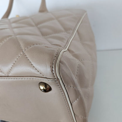 Chanel Lambskin Portobello Tote Beige Bag