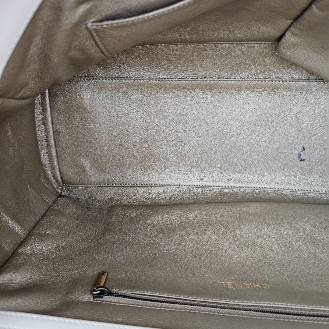 Chanel Lambskin Portobello Tote Beige Bag