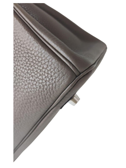 Hermes Birkin 30 Etoupe Clemence Palladium Hardware Bag