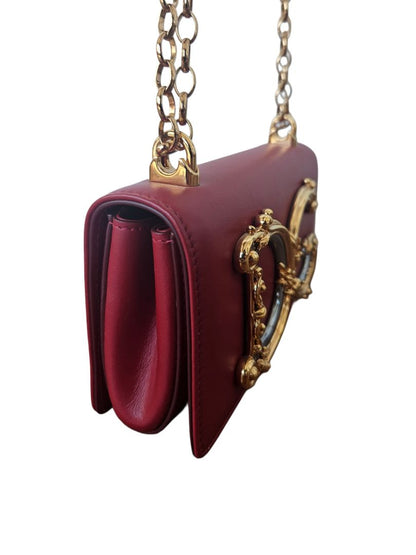 Dolce & Gabbana Red Small DG Girls Crossbody Leather Bag