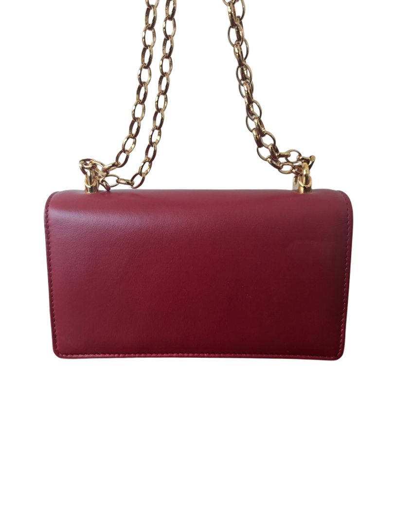 Dolce & Gabbana Red Small DG Girls Crossbody Leather Bag