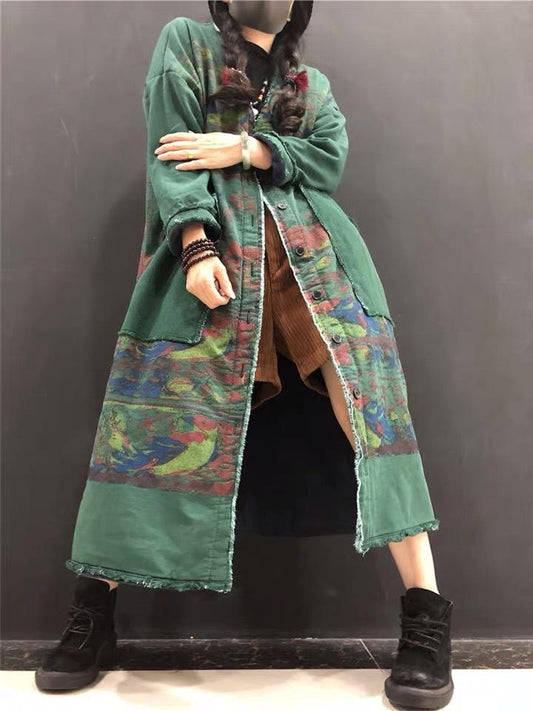Rough-Edge Denim Jacket Women'S Vintage Patch Loose Large-Code Art And Leisure As The Old-Thick Windbreake
