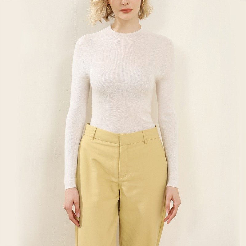 Cloudy Sheep Color Block Slim Fit Knitted Sweater