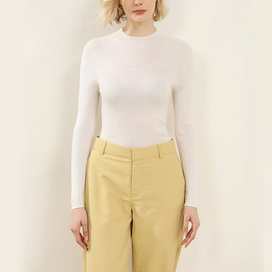 Cloudy Sheep Color Block Slim Fit Knitted Sweater