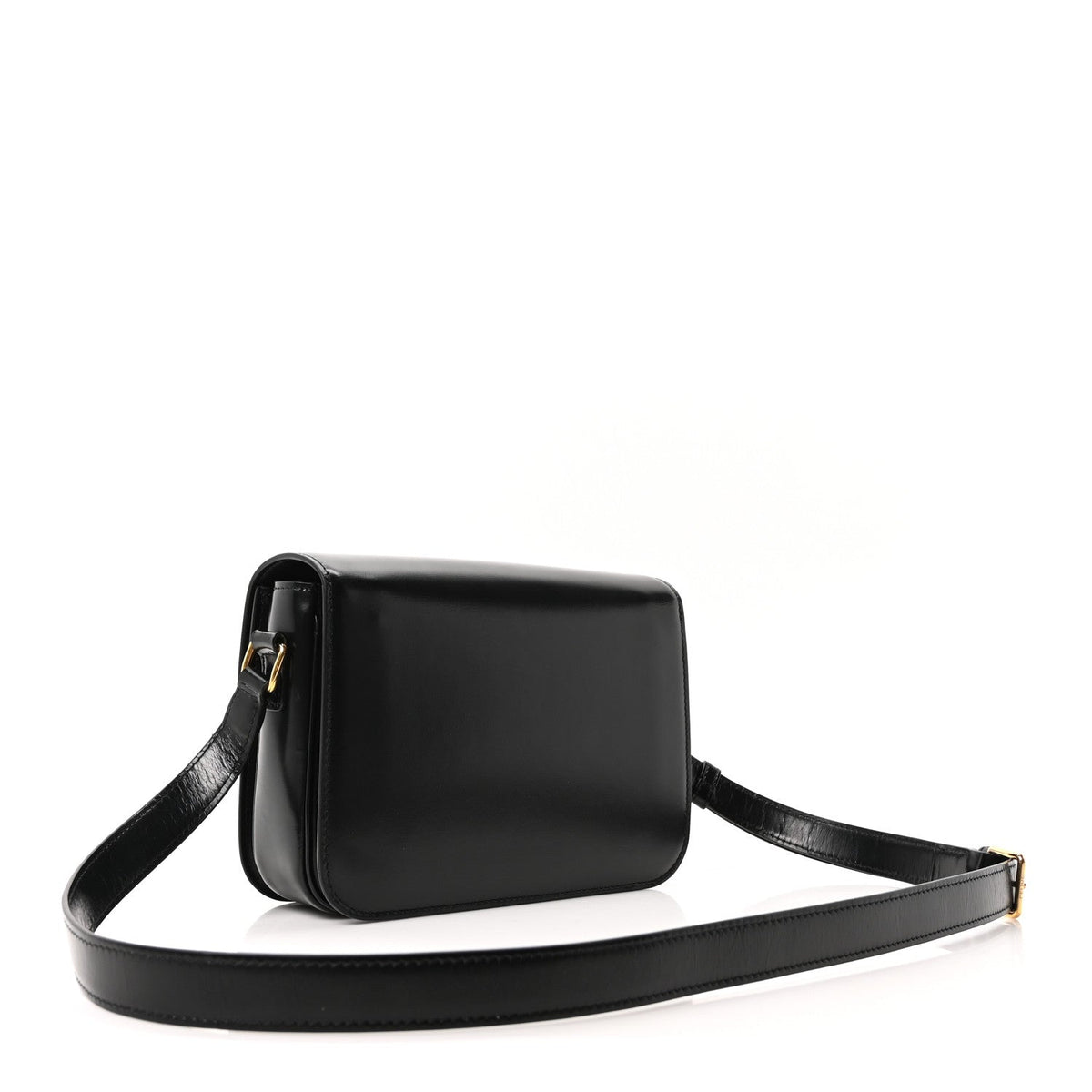Shiny Calfskin Medium Triomphe Black