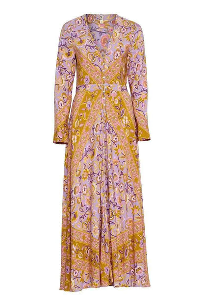Bohemian Print Vintage Dress