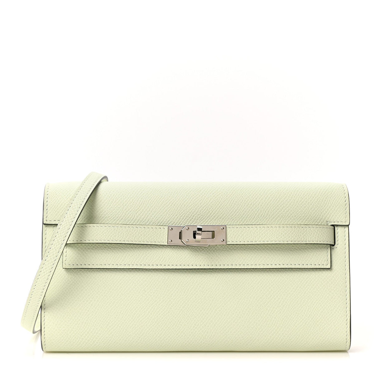 Epsom Kelly Wallet To Go Vert Fizz