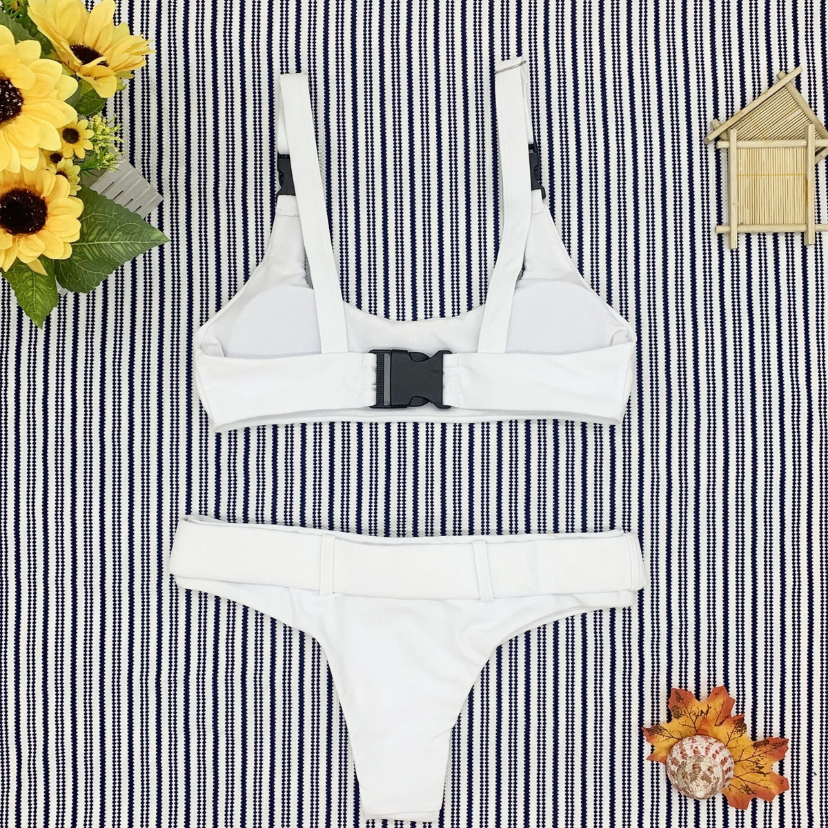 Women'S Bikini Buckle Split Swimsuit