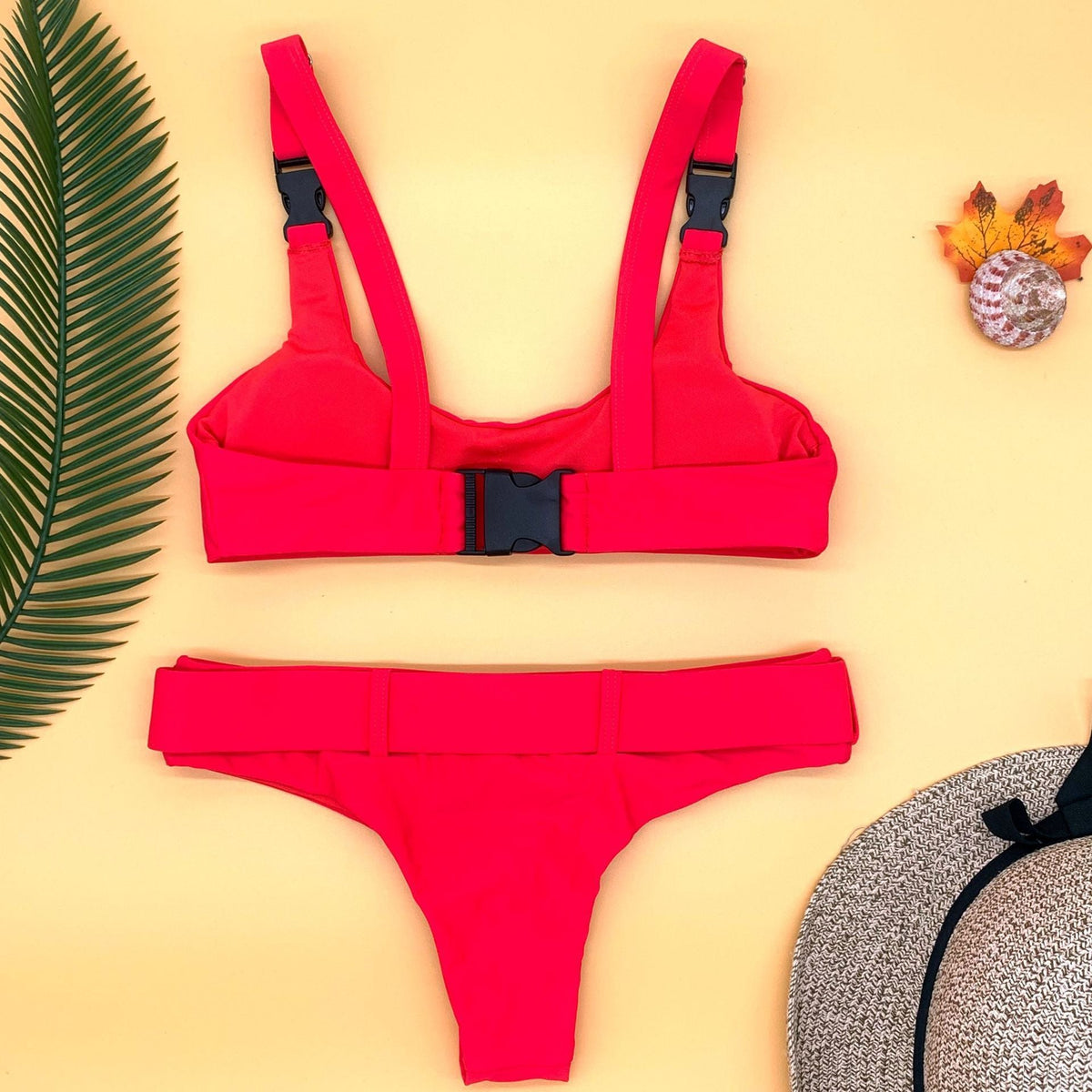 Women'S Bikini Buckle Split Swimsuit