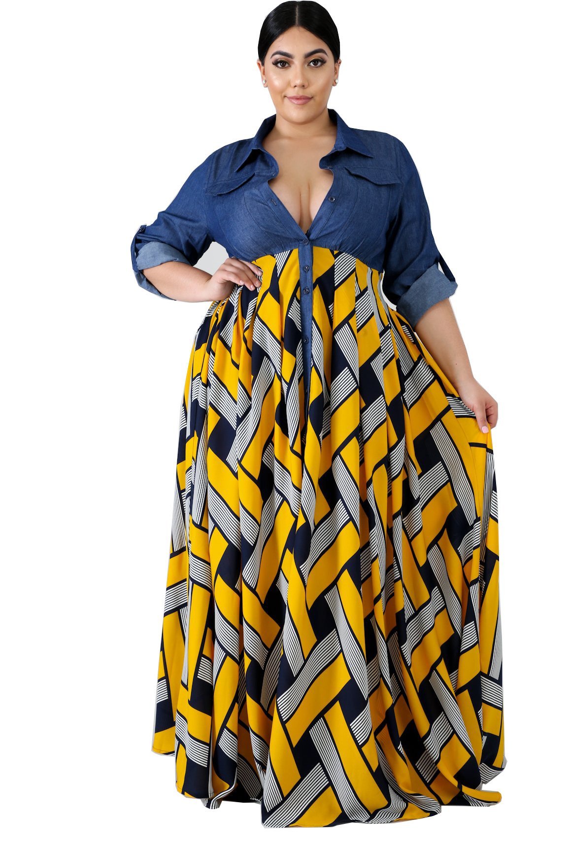 Be The Queen Plus Size Maxi Dress