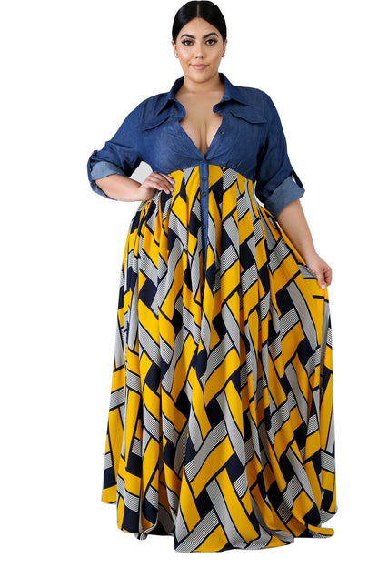 Be The Queen Plus Size Maxi Dress
