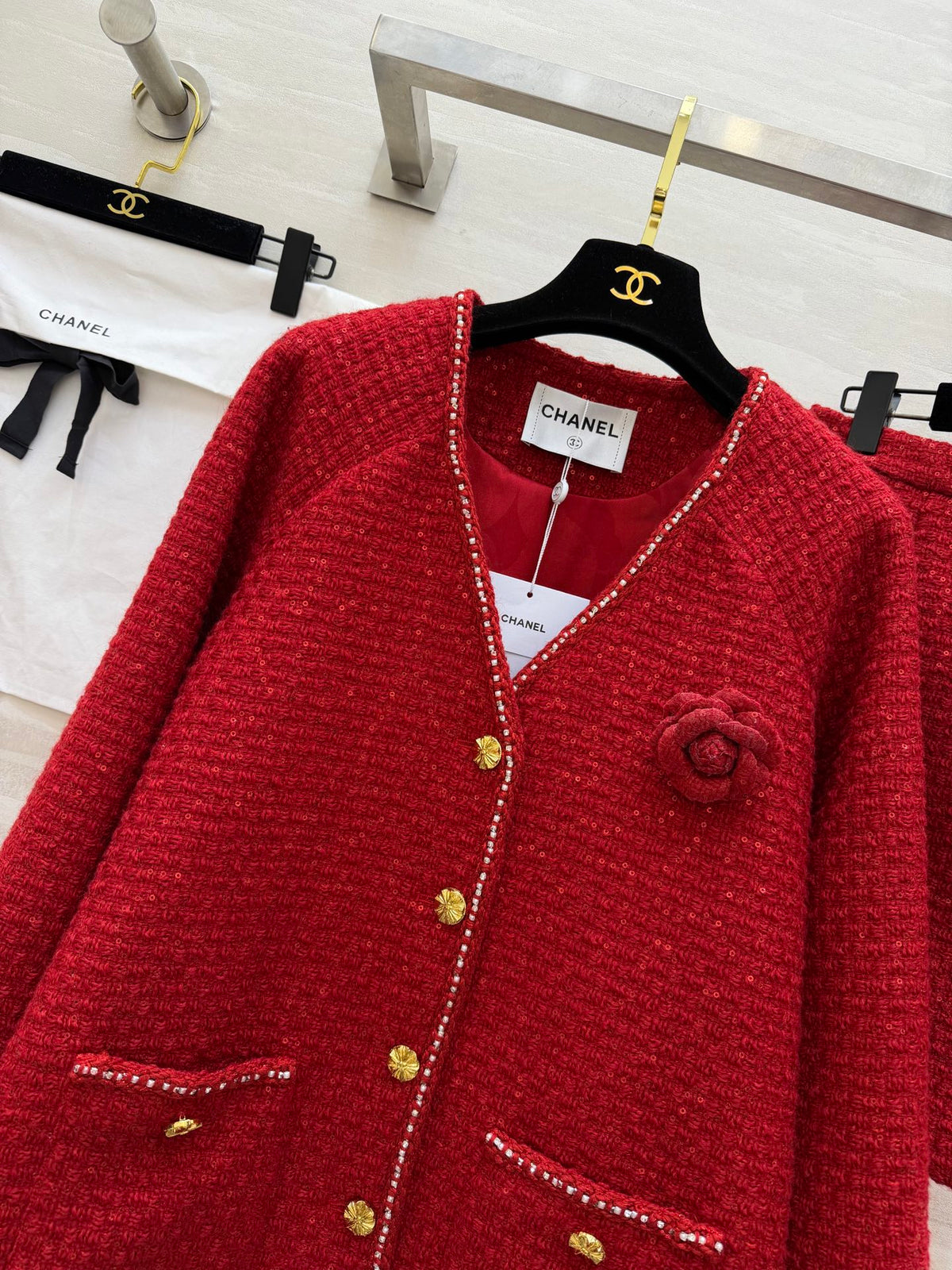 CC 26s Set Red Woven Tweed 344766