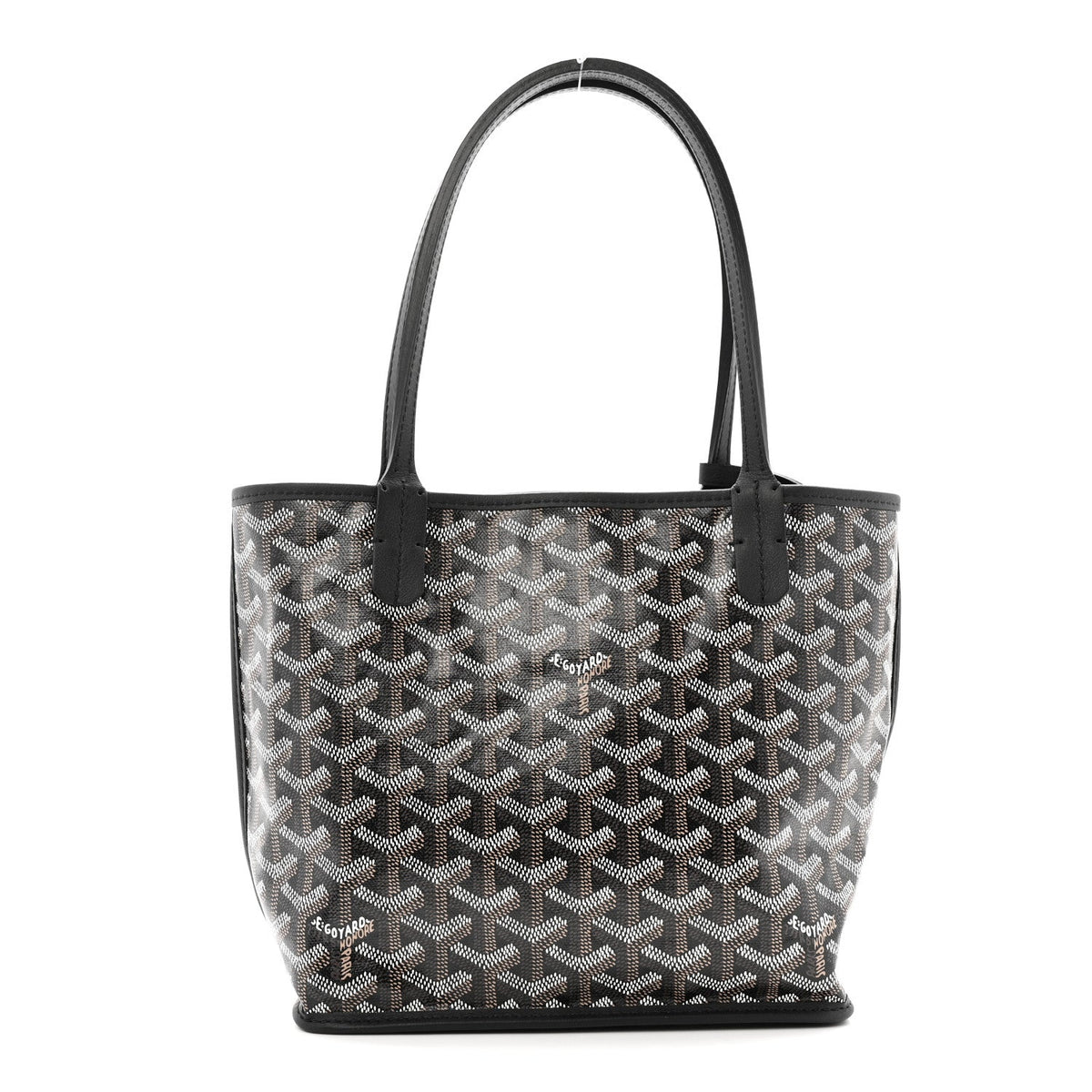Goyardine Reversible Mini Anjou Black