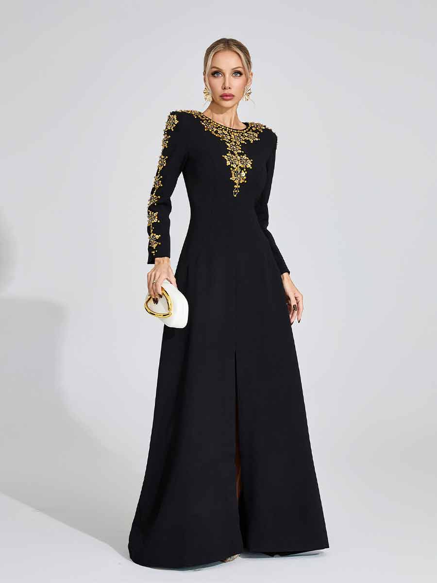 Mira Long Sleeved Maxi Dress