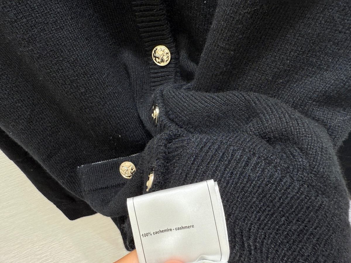 CC 25 Cardigan In Black Cashnere 286347