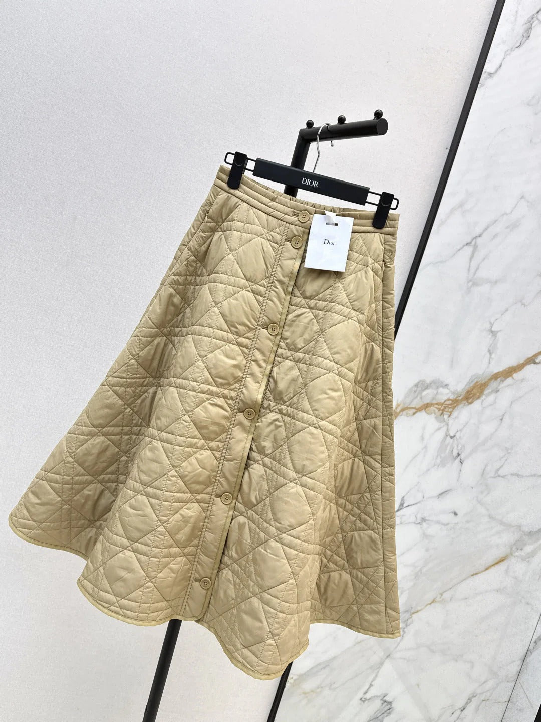 DIOR 25S LONG QUILTED SKIRT 526