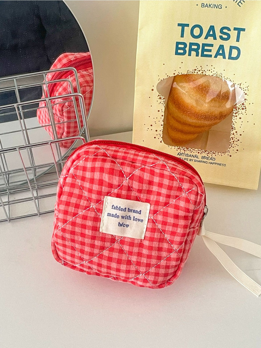 Cosbai - Plaid Student Coin Storage Pouch