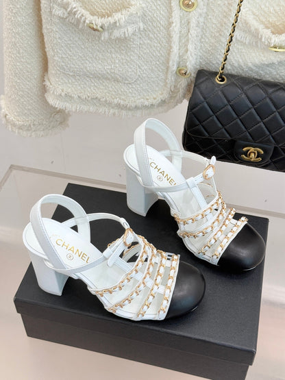 Cruise 25/26 Slingbacks 90mm Black White Lambskin