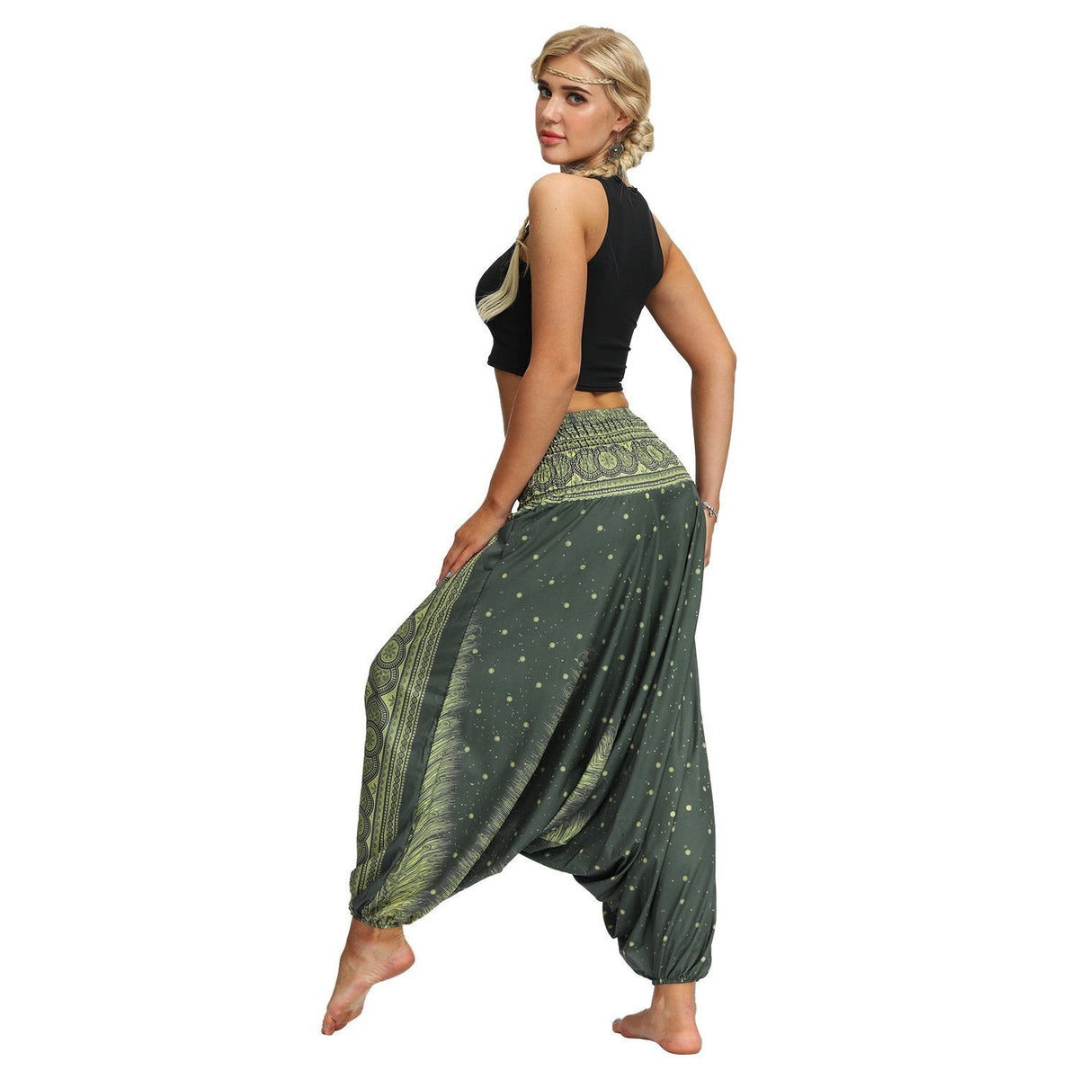 New Bohemian Digital Printing Women'S Sports Fitness Yoga Pants