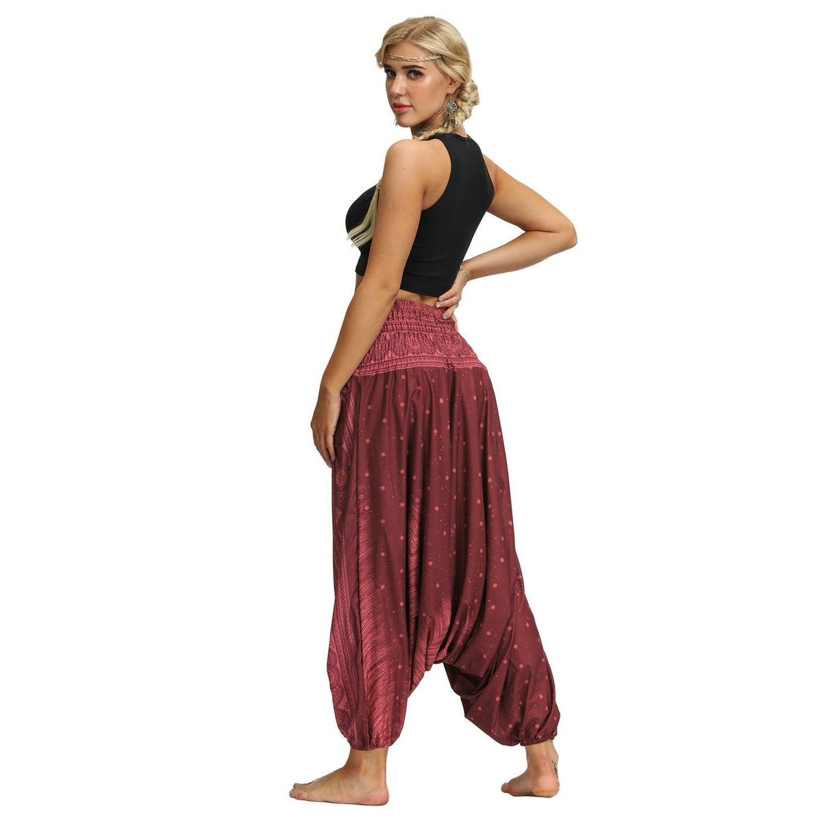 New Bohemian Digital Printing Women'S Sports Fitness Yoga Pants