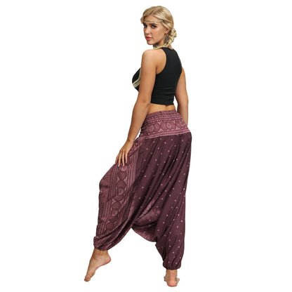 New Bohemian Digital Printing Women'S Sports Fitness Yoga Pants